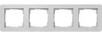 Gira Abdeckrahmen 4-fach grau matt 0214154