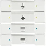 Busch-Jaeger Bedienelement 4/8-fach programmierbar mit Beschriftungsfeld 6127/02-884