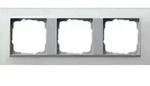 Gira Abdeckrahmen 3-fach EVENT opak weiss Einsatz alu 021350