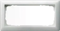 GIRA 100203, Gira Rahmen 2-fach ohne Mittelsteg Standard 55 reinweiss gl&auml;nzend
