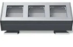 Gira Profil 3-fach Profil 55 aluminium mit Befestigung 119326