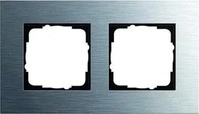 GIRA 212219, Gira 2-fach Abdeckrahmen Esprit Edelstahl 0212219
