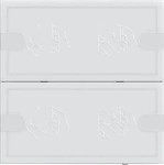 GIRA 5002003, Gira KNX Tastensor 4 Komfort 2-fach TS4 wei&szlig; - 5002003