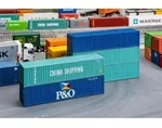 H0 Containerset 40ft P&O China Shipping 5x