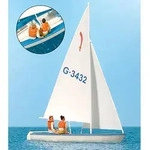 H0 Figuren Segler 1 & Segelboot Korsar