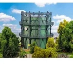 H0 Gasometer mit Rohrleitungen