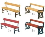 H0 Parkb&auml;nke 12x