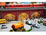H0 Arkaden mit Gesch&auml;ften und Inneneinrichtungen