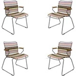 HOUE CLICK Set &ndash; 4 Design Gartenst&uuml;hle mit Armlehnen