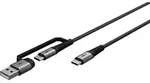 Goobay 2in1 USB-Textilkabel 70277