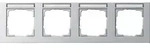 Gira Abdeckrahmen 4f. alu 109425