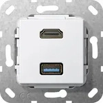 Gira UP Tragring HDMI und USB A 567803