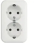 Busch-Jaeger SCHUKO-Doppelsteckdose 202 EAPB/11W