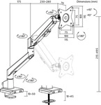 Goobay Single-Monitorhalterung 70821