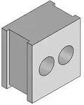 Icotek Verschraubung QT 2/6 grau