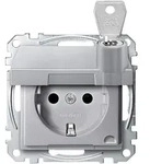 Merten SCHUKO-Steckdose alu MEG2315-0460