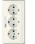 Jung KK-SCHUKO-Steckdose 3-fach CD 523 NA