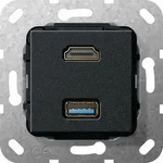 Gira UP Tragring HDMI und USB A 567910