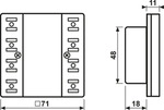 Jung Tastsensor-Modul 4fach LS 5248 TSM