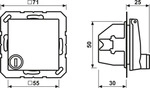 Jung SCHUKO-Steckdose 16A 250V AS 1520 BFKLSL WW