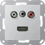 Jung Multimedia-Anschluss alu MA A 1082 AL