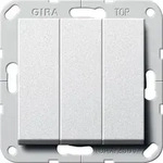 Gira Taster 3-fach alu 284426