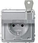 Merten SCHUKO-Steckdose alu MEG2316-7260