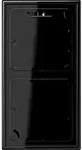 Jung AP-Kappe 2-fach sw LS 582 A SW