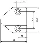 Assa Abloy effeff Kabel&uuml;bergang f. T&uuml;rrahmen 10318--------00