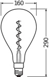 OSRAM LAMPE LED-Vintage-Lampe 1906LEDBGRPD5W820FGD