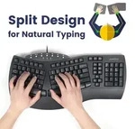 PERIBOARD-512 B - Kabelgebundene ergonomische Tastatur