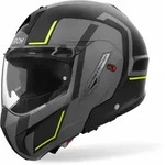 Airoh Helm Mathisse II Genius matt-schwarz/grau-fluo-gelb - L
