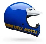 Bell Moto-3 Classic Gloss Blau Motocrosshelm - L