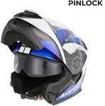 ACERBIS Modular Helm Serel - Blau/Wei&szlig; - XS