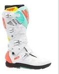 Sidi CROSSFIRE 3 SRS Motocross Stiefel Wei&szlig; Fluor Minze Fluor - 43
