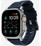 Nomad Apple Watch Armband Silikon f&uuml;r Apple Watch - Silber/blau -