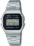 Casio A158WEA-1EF - Silber / 33 mm / Schwarz