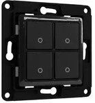 Shelly Schalter WS4 - 4 Buttons (Rolladensteuerung/Dimmen/Szenarien) - Schwarz