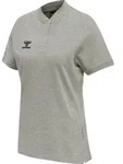 HUMMEL hmlMOVE GRID POLO WOMAN grey melange XS