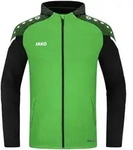 Jako Kapuzenjacke Performance soft green/schwarz XL