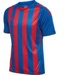 HUMMEL hmlCORE XK STRIPED JERSEY S/S true blue/true red S