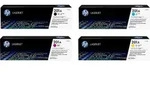 HP 201A Original Toner / 4er Pack alle Farben Schwarz, Cyan, Gelb, Magenta...