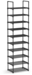 SONGMICS Schuhregal mit 10 Ablagen B34LSA25BK