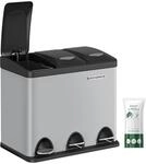SONGMICS M&uuml;lleimer K&uuml;che 3 x 8 Liter LTB024G01