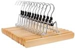 SONGMICS Klemmb&uuml;gel Schimaholz 12 St&uuml;ck CRW007-12