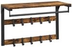 VASAGLE Wandgarderobe mit Ablage Industriestil LCR101B01