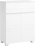VASAGLE Badezimmerschrank wei&szlig; B34BBK140W01