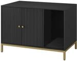 Feandrea Katzenklo-Schrank mit Kratzmatte und Beinen goldfarben PCL007B01