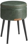 VASAGLE EKHO Kollektion - Runder Sitzhocker Schminktisch Hocker Ottoman...