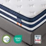 VASAGLE 7-Zonen Taschenfederkernmatratze mit Gel-Memory-Schaum RMZB35232Q101